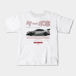 Silver JDM GTR R35 Legend Kids T-Shirt